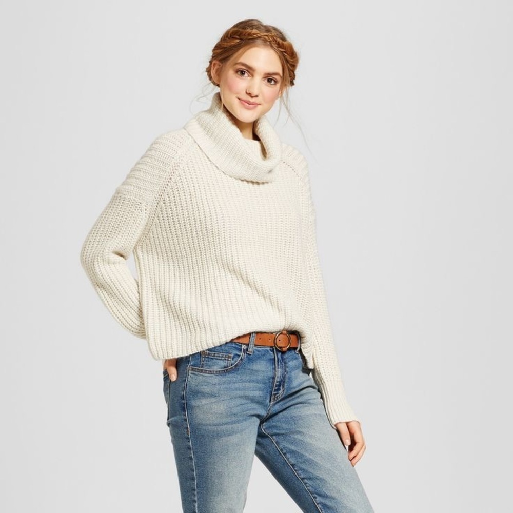 Mossimo Cowl Neck Knit Sweater